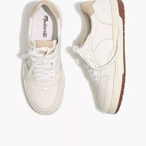 MADEWELL Court Sneakers in White Leather